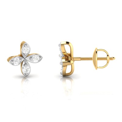 Nova Diamond Studs in 14k  Gold
